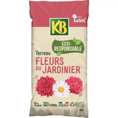 Terreau pour fleurs du jardinier UAB 40L - Terreau de qualité supérieure