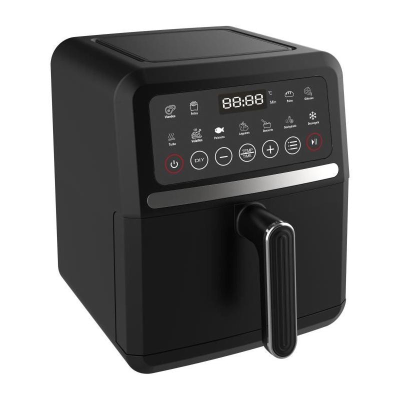 Friteuse diététique 5L Crousty light - 12 programmes - Noir