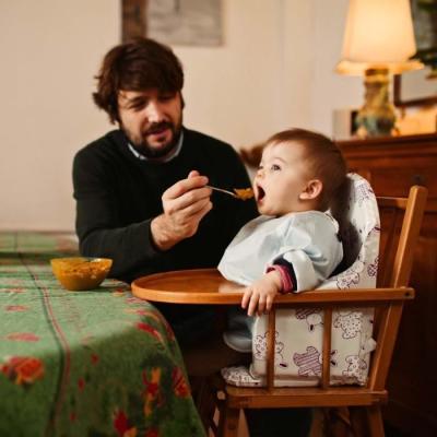 Coussin Chaise Haute Bébé LOOPING | PVC Imperméable, Sangles, Fabriqué en France