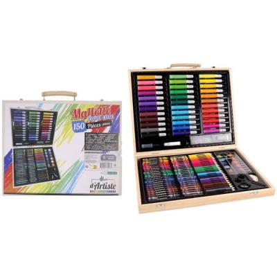 Mallette de dessin MAIN D'ARTISTE 150 Pièces - Loisir Créatif