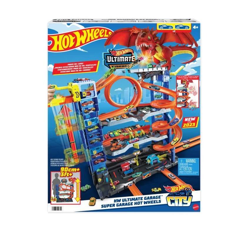 Coffret Ultime Hot Wheels City-Garage avec 2 voitures - HKX48