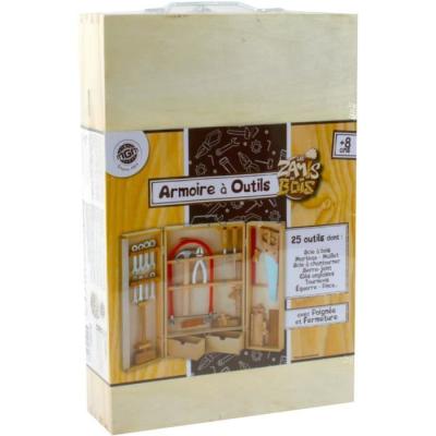 Armoire à outils en bois PLANETE BOIS - 25 pcs - FSC
