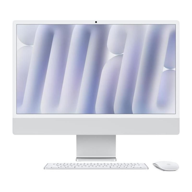 iMac 24 Argent 2024: Écran Retina 4,5K, 256Go SSD, 16Go RAM