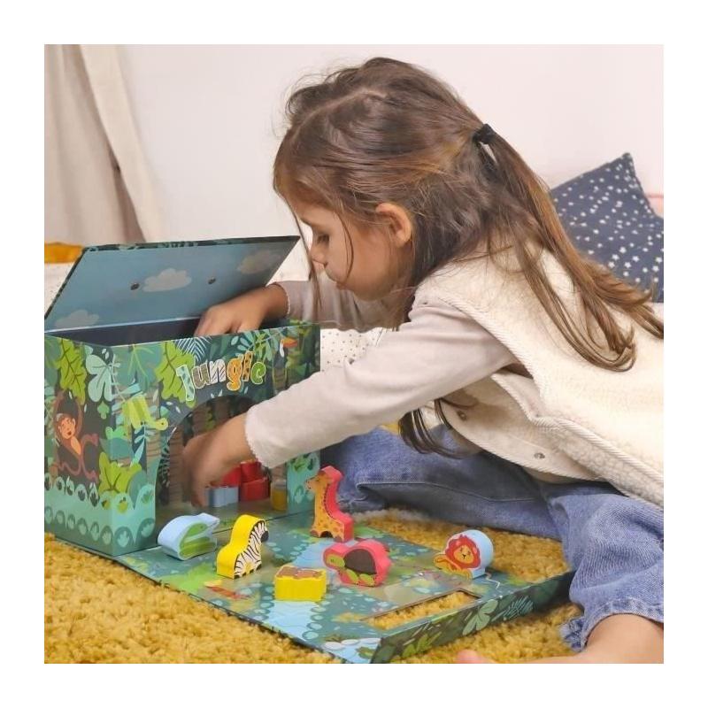Jeu enfant Safari en bois - 10 pièces FSC - À partir de 18 mois
