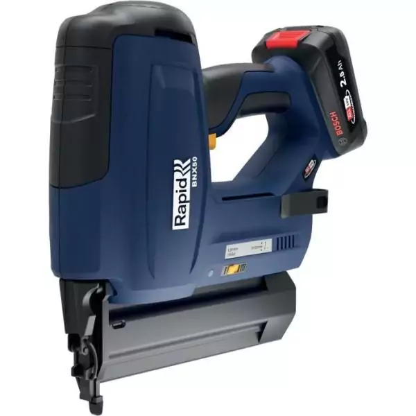Cloueuse électrique - RAPID - BNX50 - Batterie 18V - Pour clous n°8/20-50mm - Coffret (Boîte + batterie + chargeur) - (500149