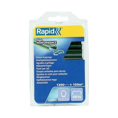 Agrafes grillage - RAPIDE - VR16 Vert - Blister 1390 - AGRAFEUSE A MAIN