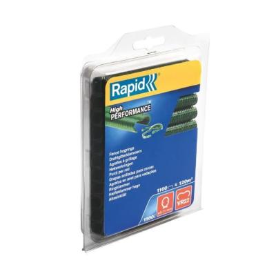 Agrafes grillage RAPID VR22 Vert - Blister 1100 - AGRAFEUSE A MAIN !