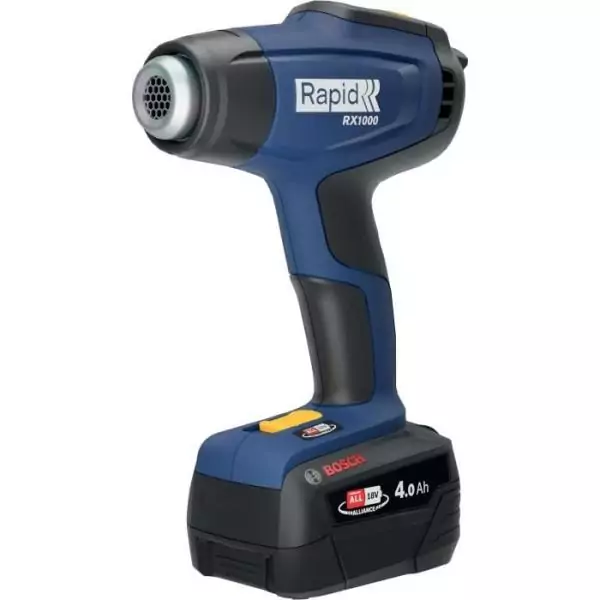 Pistolet air chaud - RAPID - RX1000 - 18V - Décapeur thermique jusqu'a 550°C - Coffret (Boîte + batterie + chargeur) - (50015