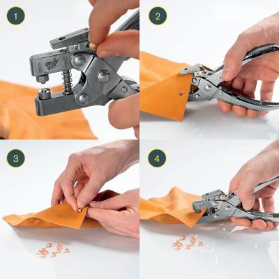 Pince à œillets Ø4mm - RAPID - Avec 100 œillets