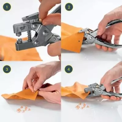 Pince à œillets Ø4mm - RAPID - Avec 100 œillets Pince à œillets Ø4mm - RAPID - Avec 100 œillets