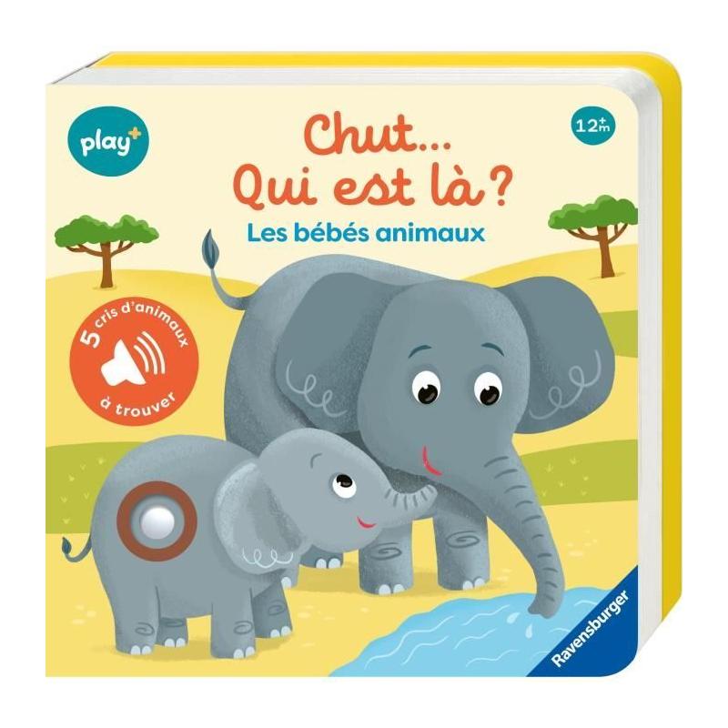 Découvrez Ravensburger play+, Chut...qui est là ? Les bébés animaux, Livre !