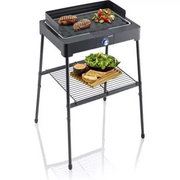 Barbecue électrique SEVERIN - PG8568 - Surface de cuisson 44,5x26cm - Hauteur 85cm - 2200W