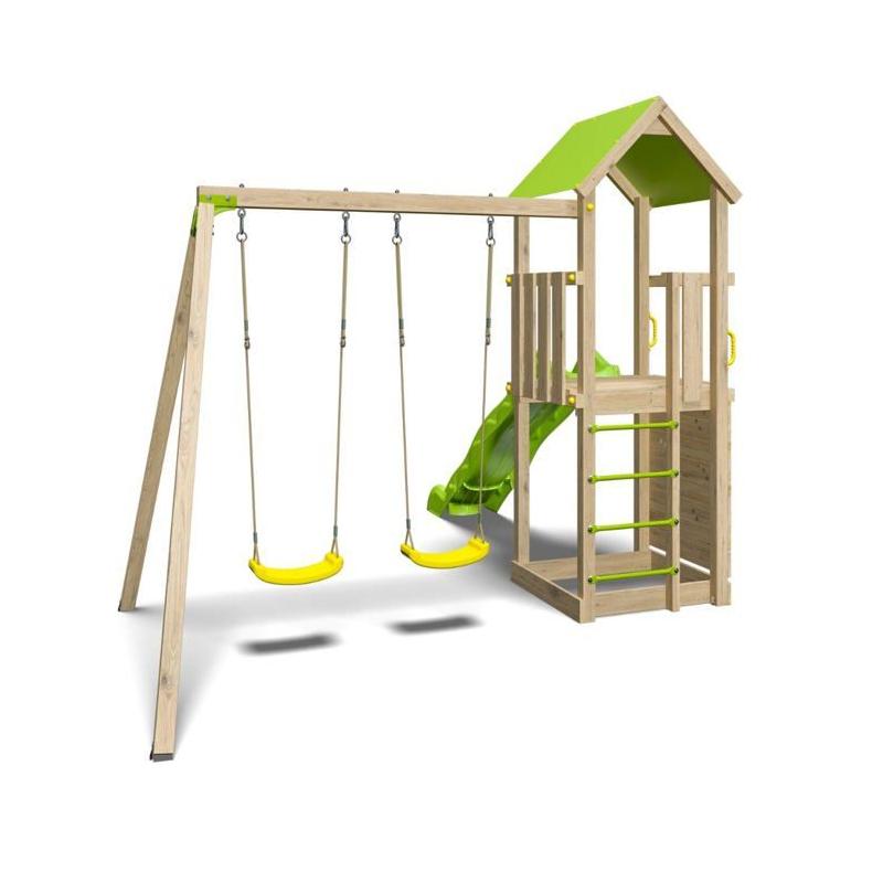 Aire de jeux en bois SMART XPERIENCE TRIGANO - 7 enfants