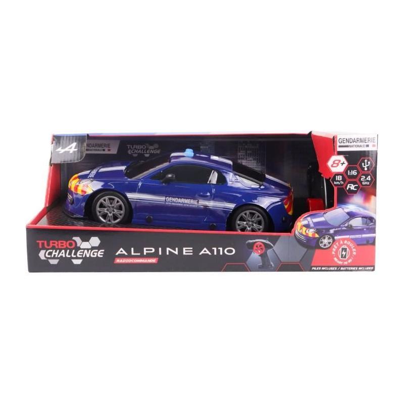 Voiture télécommandée - TURBO CHALLENGE - Alpine A110 Gendarmerie 8 ans