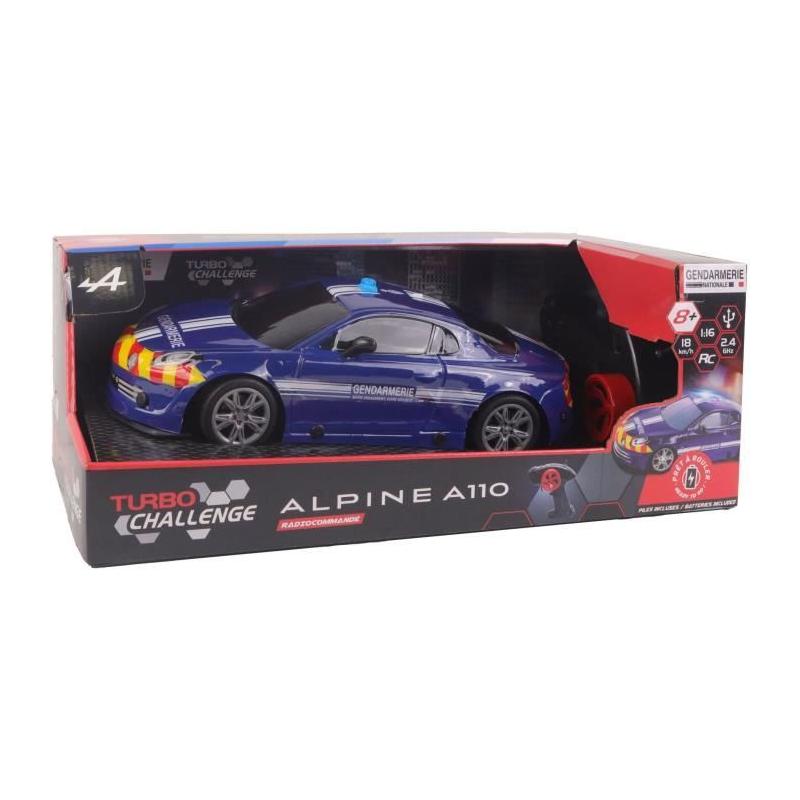 Voiture télécommandée - TURBO CHALLENGE - Alpine A110 Gendarmerie 8 ans