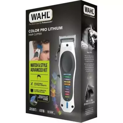 Tondeuse à cheveux WAHL ColorPro sans fil - 120 min d'autonomie - Blanc/Noir