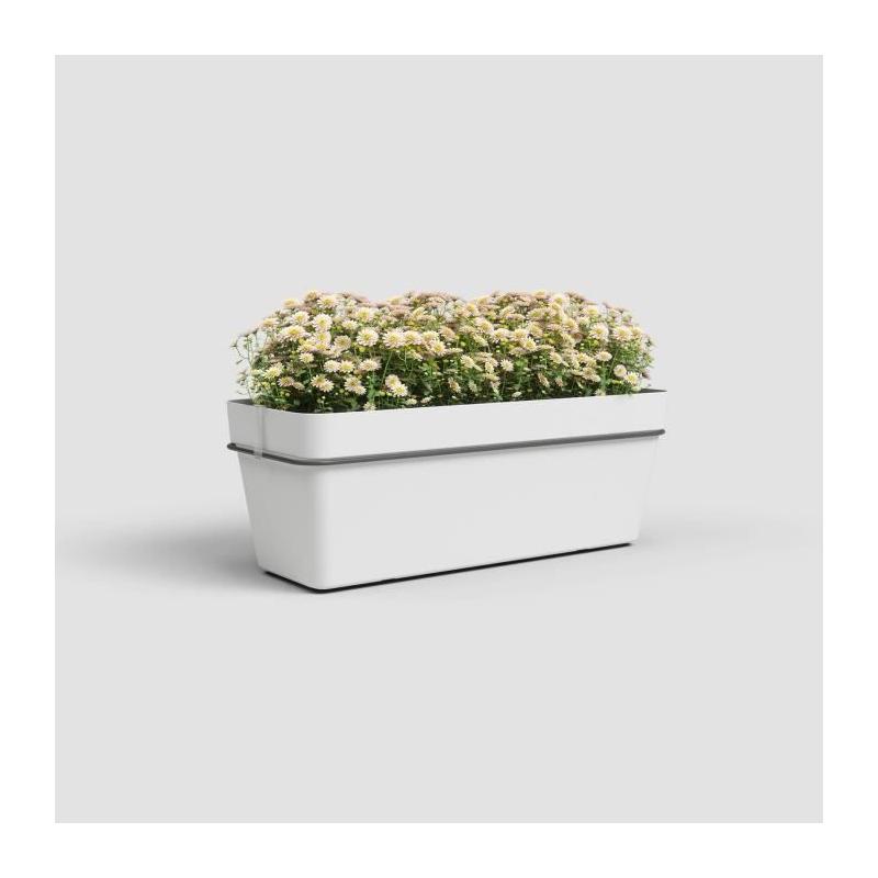 Jardinière ARTEVASI Capri Blanc 50cm avec réserve d'eau