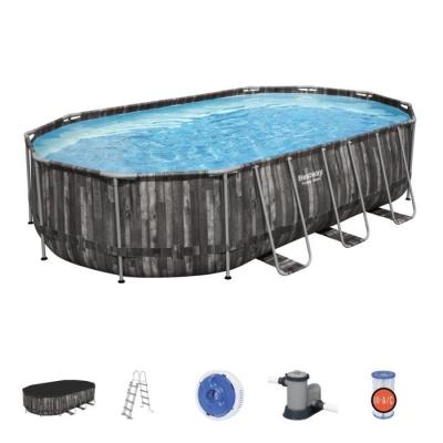 Kit Piscine BESTWAY Power Steel™ - 610x366x122 cm - Ovale