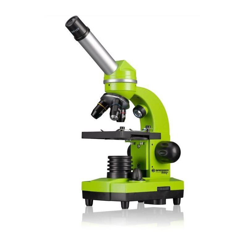 Microscope étudiant BIOLUX SEL - BRESSER JUNIOR - kit d'expérimentation - vert