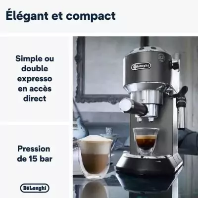 Machine expresso classique - DELONGHI - EC685.BK Dedica Style - Noir