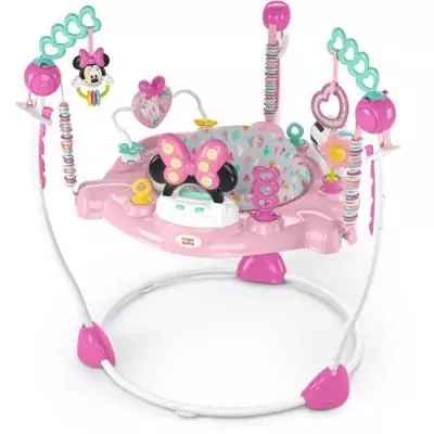 Aire d'éveil bébé Disney Minnie - Siège sauteur évolutif pivotant