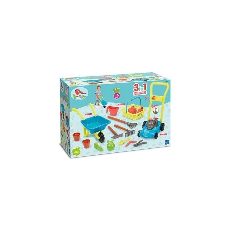 Super pack jardin 3 en 1 ECOIFFIER - Kit complet pour les petits jardiniers