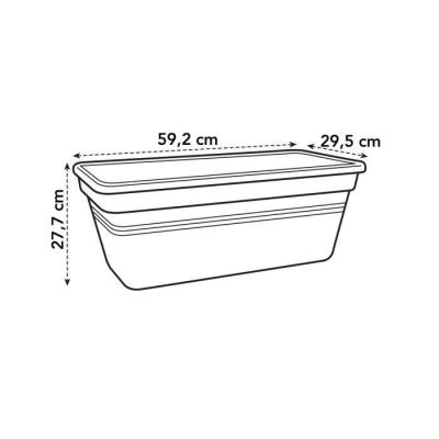 Jardinière ELHO Green Basics 60 - Vivre noir - XXL