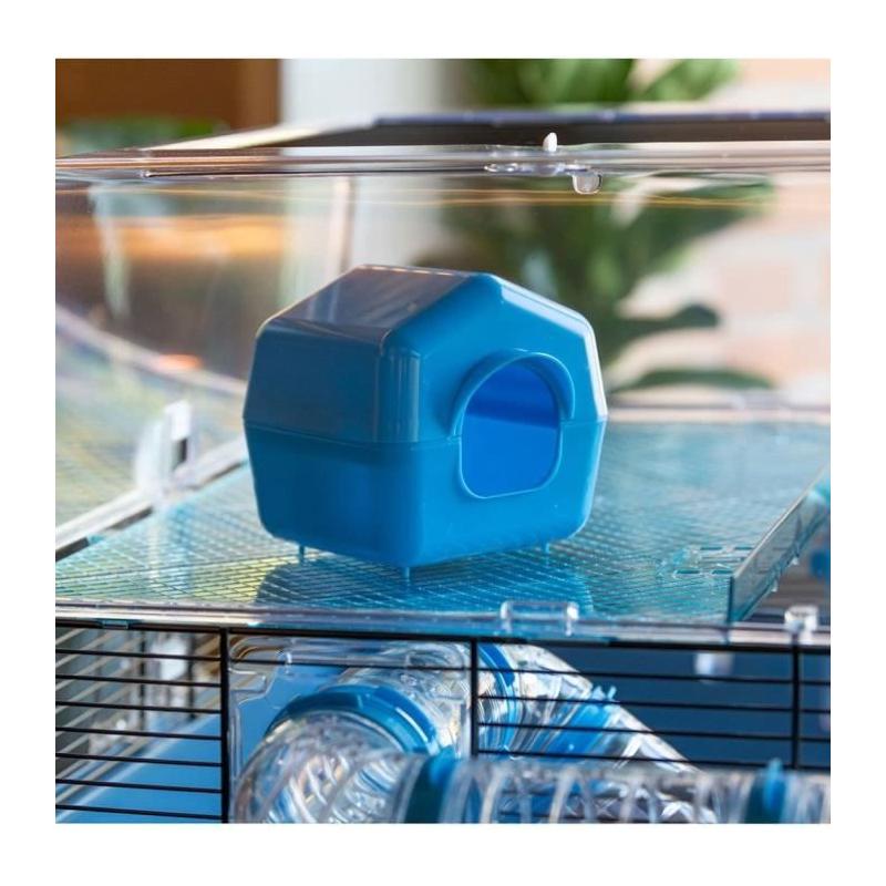 Cage FERPLAST DUNA FUN LARGE - Bleu - 3 étages - Spacieuse et ludique