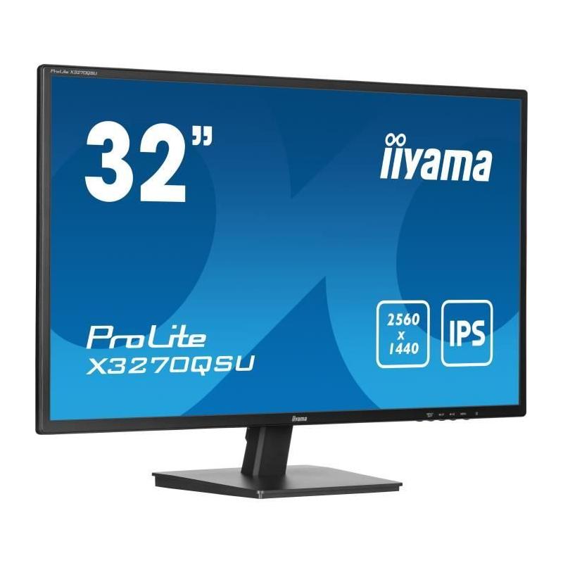 Écran IIYAMA X3270QSU-B1 - 31,5" QHD IPS 100Hz - Haut-parleurs