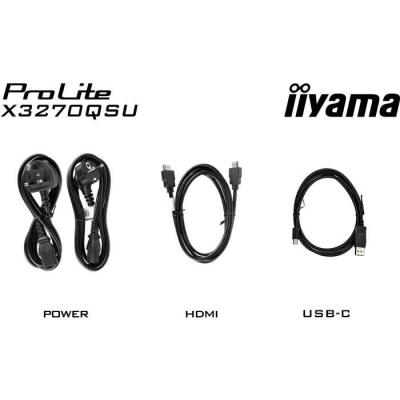 Écran IIYAMA X3270QSU-B1 - 31,5" QHD IPS 100Hz - Haut-parleurs