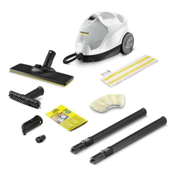 KARCHER SC 4 Easy Fix - Nettoyeur Vapeur - 2000 W - 3,5 bars, autonomie illimitée, Élimine jusqu'a 99,9 % des virus et