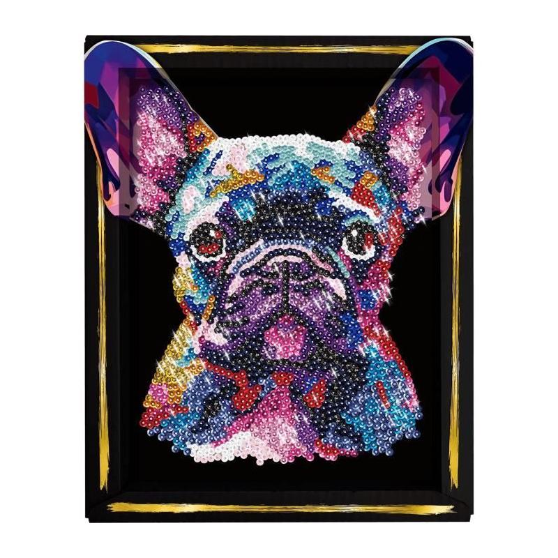 Kit loisir créatif LANSAY - Sequins Pop art chien - 14 ans+