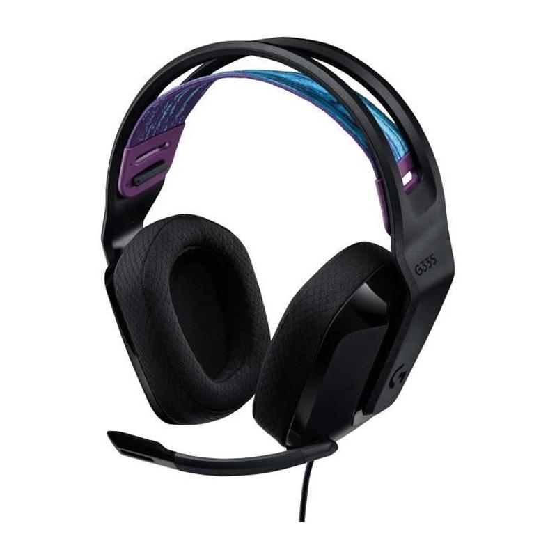 Casque Gamer Logitech G335 Noir - Léger et Filaire