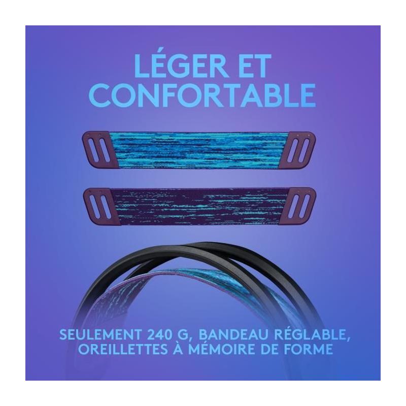 Casque Gamer Logitech G335 Noir - Léger et Filaire