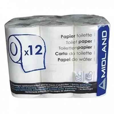 Papier toilette WC chimique 12 rouleaux - Compact et pratique