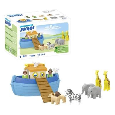 Playmobil Junior 71681 Arche de Noé transportable - Jeu complet pour les tout-petits