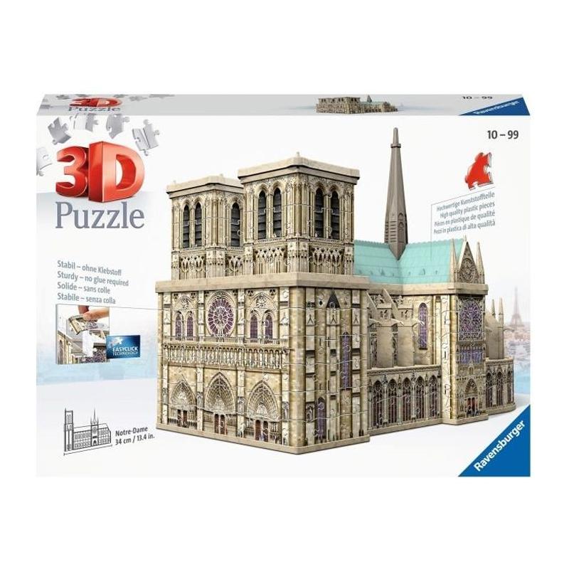 Puzzle 3D Ravensburger Notre-Dame de Paris - Paysage naturel - 250-400 pièces