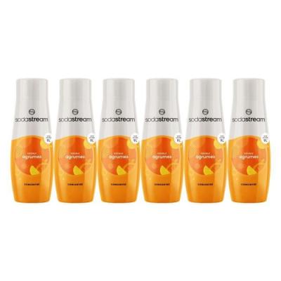 Concentrés SODASTREAM - Lot de 6 saveurs d'agrumes - Jusqu'à 54L - 440ml