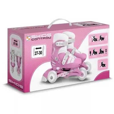 Patins en ligne 2-en-1 - STAMP - SKIDS CONTROL - Rose
