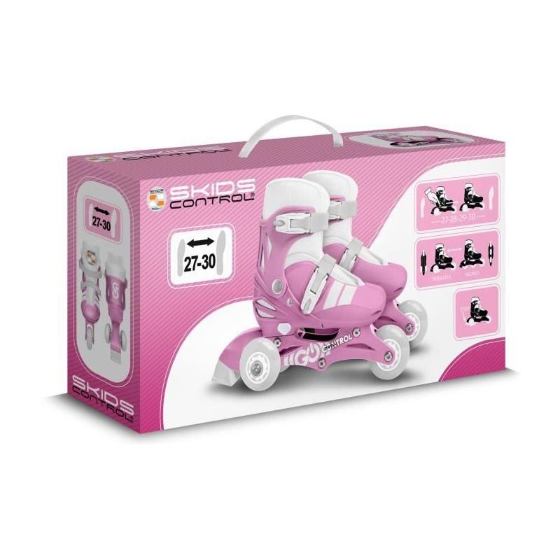 Patins en ligne 2-en-1 - STAMP - SKIDS CONTROL - Rose