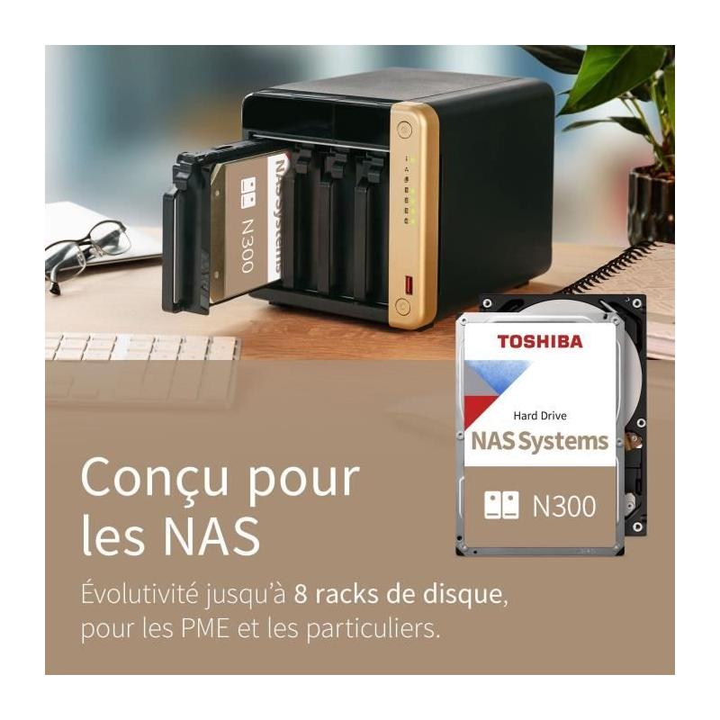 Disque dur interne TOSHIBA N300 12 To - Haute fiabilité