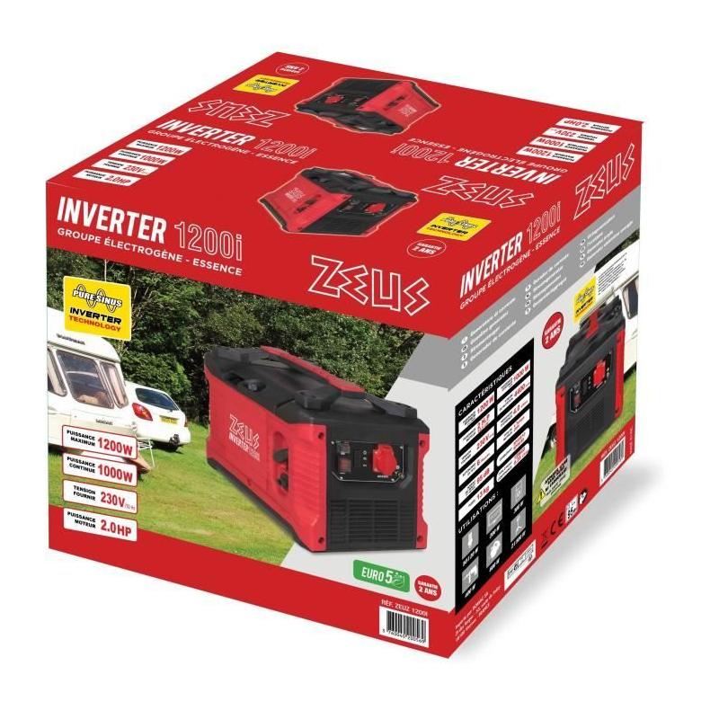 Groupe électrogène inverter ZEUZ - 1200 W compact et puissant