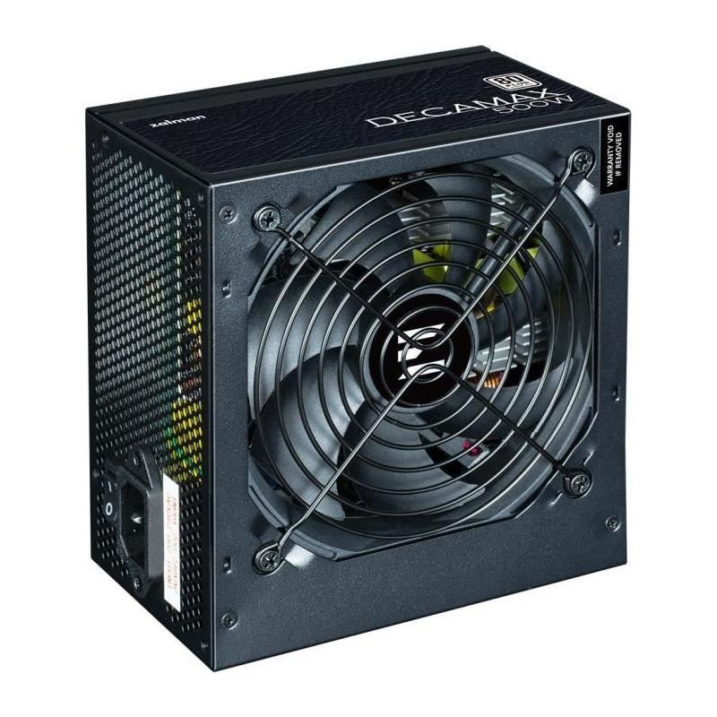 Alimentation PC ZALMAN DecaMax 500W - 80+ Noir