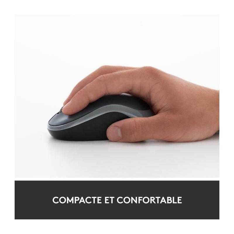 Souris sans fil Logitech M185 Bleu - Compacte et Pratique