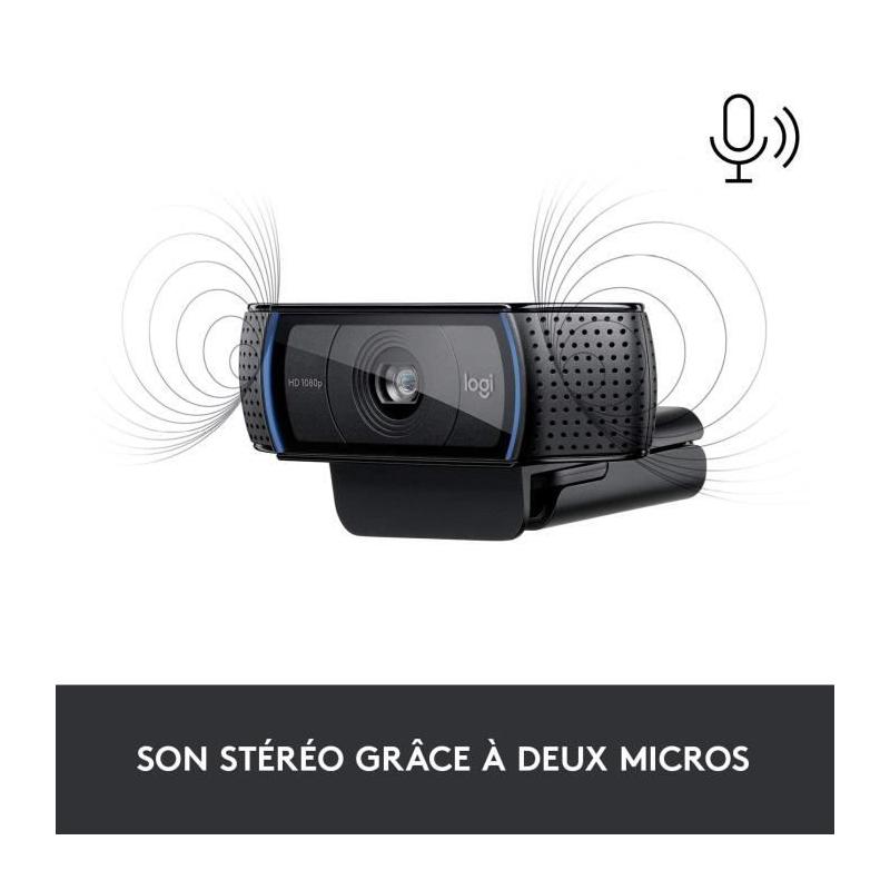 Webcam Full HD 1080p Logitech C920 - Dimensions compactes