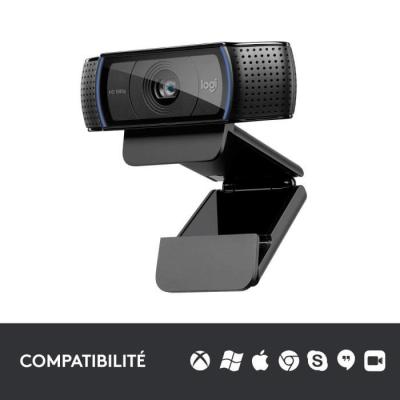 Webcam Full HD 1080p Logitech C920 - Dimensions compactes