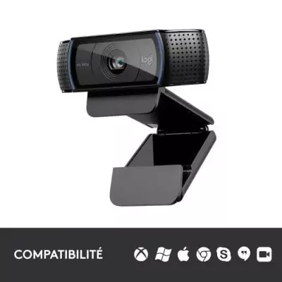 Webcam Full HD 1080p Logitech C920 - Dimensions compactes Webcam Full HD 1080p Logitech C920 - Dimensions compactes