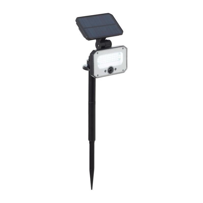 Balise solaire piquer BRILLIANT JOPLIN LED et solaire 4W - Noir