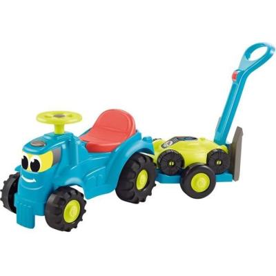 Porteur Tracteur remorque + tondeuse 103,5 cm - ECOIFFIER - Pour bébé - Multicolore