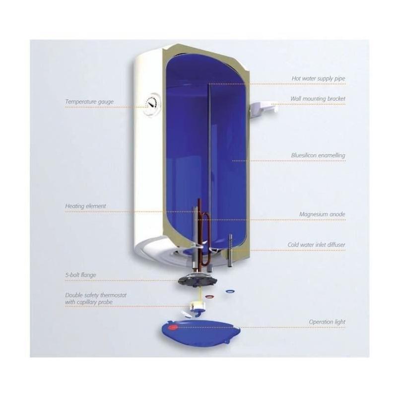 Chauffe Eau Electrique Vertical Swing ISEA 100L - Anode Magnésium